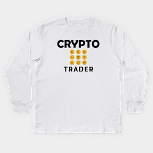 Crypto Trader Kids Long Sleeve T-Shirt